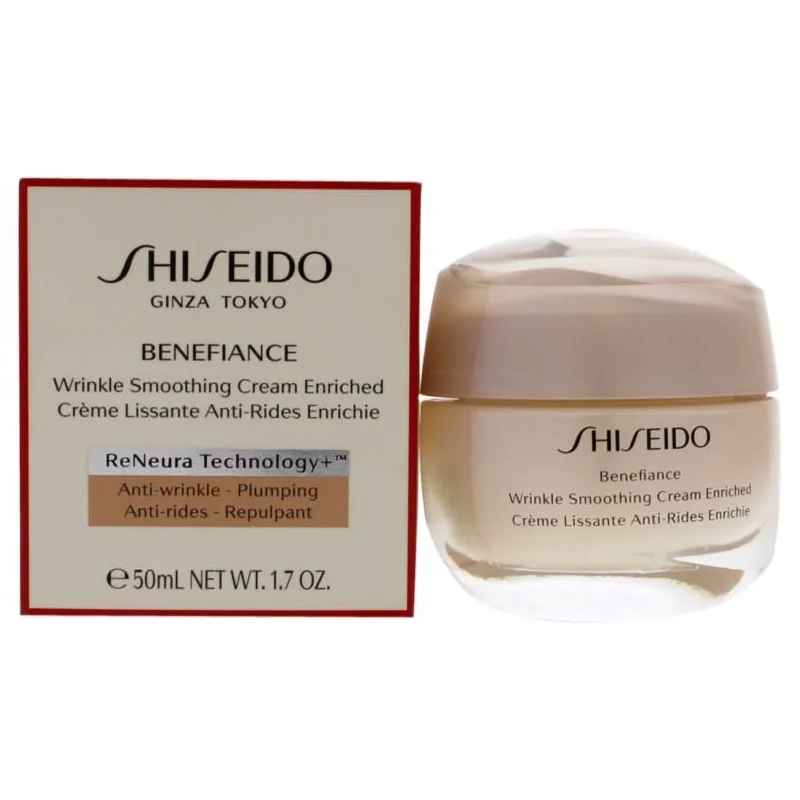 ($70 Value) Shiseido Benefiance Wrinkle Smoothing Face Cream Enriched, 1.7 Oz - Image 3