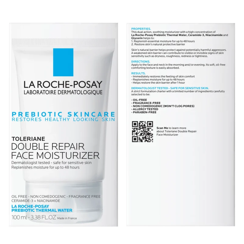 La-Roche Posay Toleriane Double Repair Moisturizer, 3.38 fl oz - Image 3