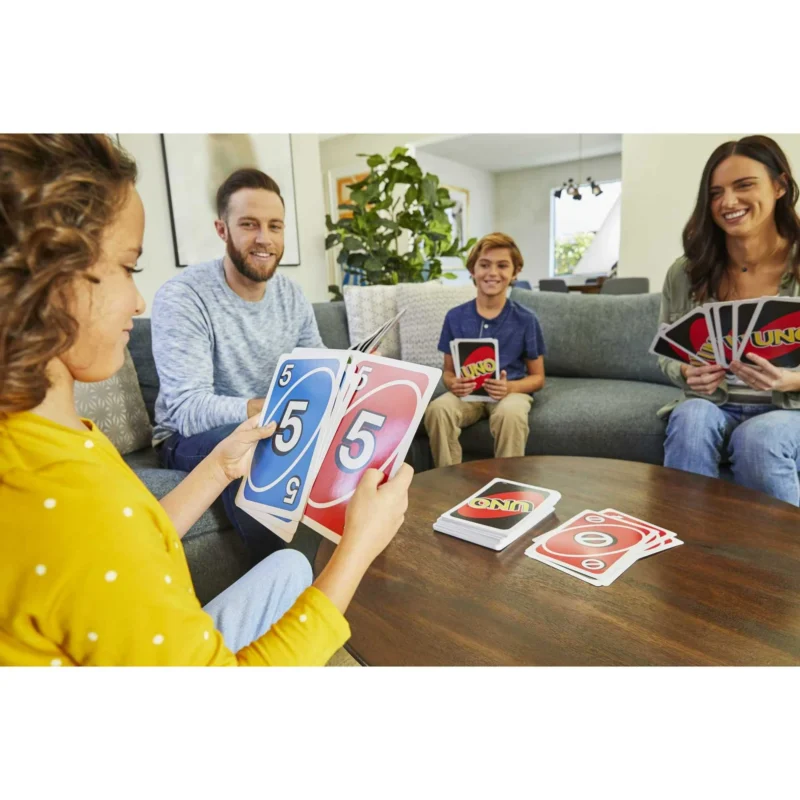 Giant UNO Card Game for Kids, Adults and Family Night, 108 Oversized Cards for 2-10 Players - Image 2