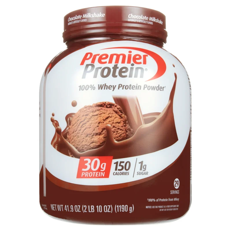 Premier Protein 100% Whey Protein Powder, Chocolate Milkshake, 30g Protein, 29 Servings