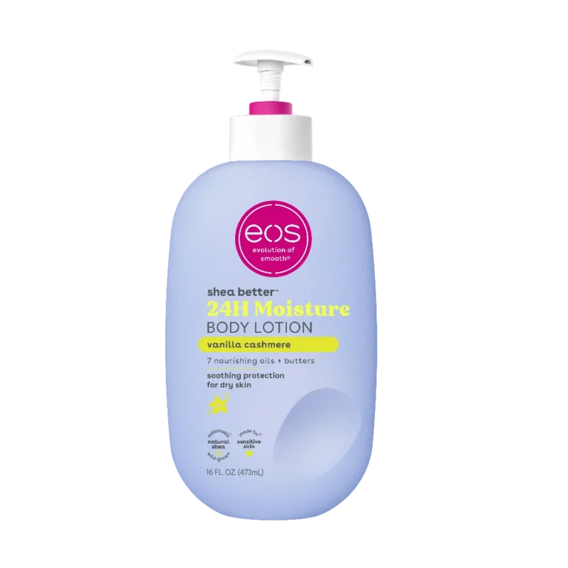 eos Shea Better Body Lotion - Vanilla Cashmere, for Dryness, 16 fl oz